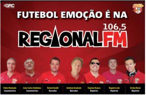 Rádio Regional FM promete ampla cobertura do Catarinense neste domingo