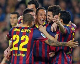 ESPANHOL:  Neymar faz golaço em retorno e Barça goleia por 6 a 0