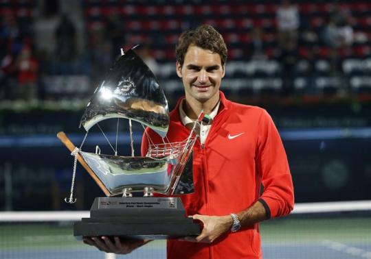Tênis: Federer vence Berdych e conquista sexto título em Dubai