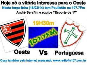 Rádio 107 FM de Itápolis e Rádio FI transmitem duelo do Paulistão esta noite