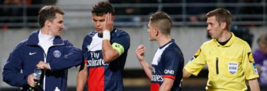 Francês: PSG confirma fratura, mas Thiago Silva diz estar bem