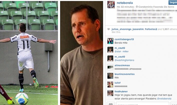Mineiro: Atacante do Atlético se exalta e xinga comentarista em rede social