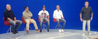 Zagueiro Alex Silva participa do programa do Neto na TV Bandeirantes