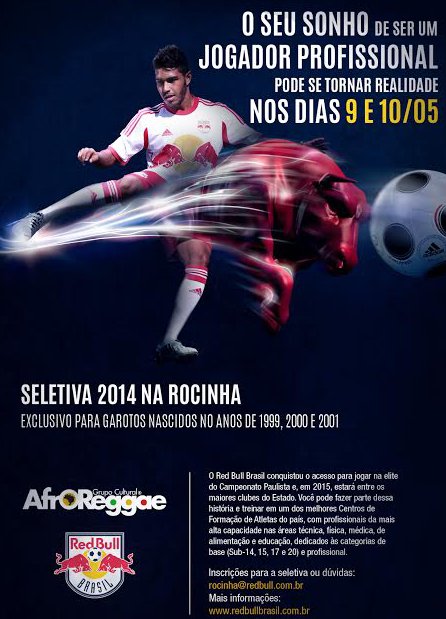 Red Bull Brasil realiza seletiva para categorias de base