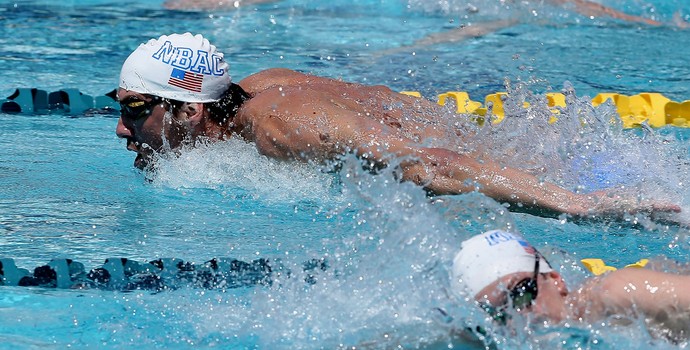 Natação: Phelps fica em 2º nos 100m borboleta no GP de Mesa