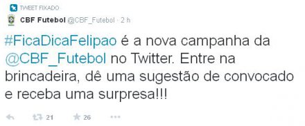 Copa 2014: CBF lança campanha no Twitter para engajar torcedores