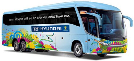 Copa 2014:  Fifa divulga slogans dos ônibus das seleções para o Mundial