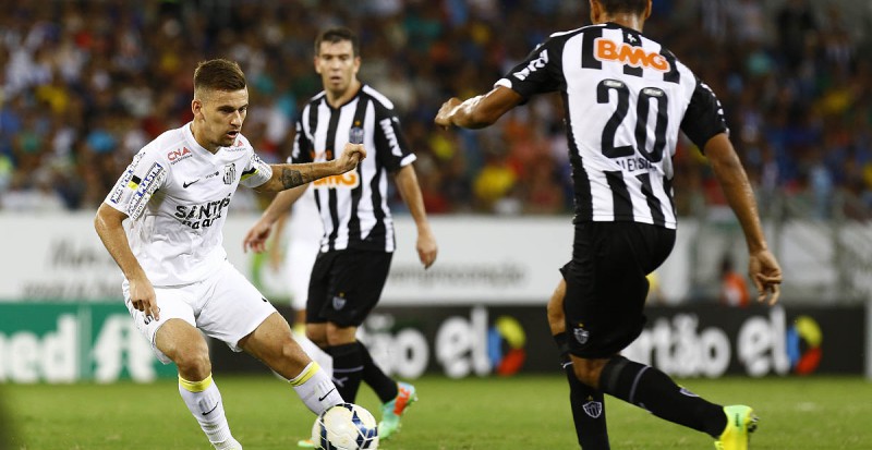 Santos 1 x 2 Atlético-MG – Peixe cansou no segundo tempo e tomou a virada