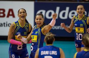 Vôlei: Brasil arrasa Suíça na estreia em Montreux
