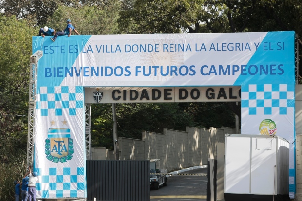 Argentina troca mensagem polêmica na Cidade do Galo