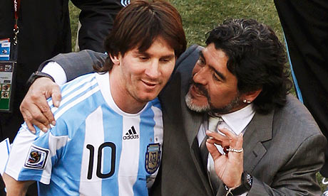 Grupo F: Maradona defende Messi e diz que conversará com astro