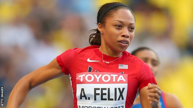 Allyson Felix vence os 200m na Diamond League