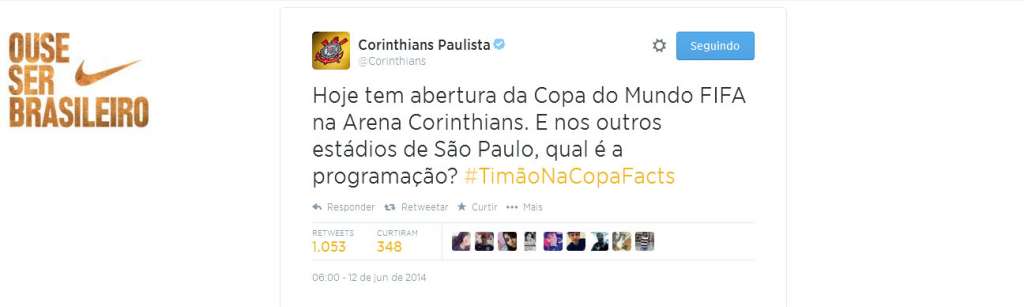 Assessoria do Corinthians volta a cutucar rivais por causa da Copa do Mundo