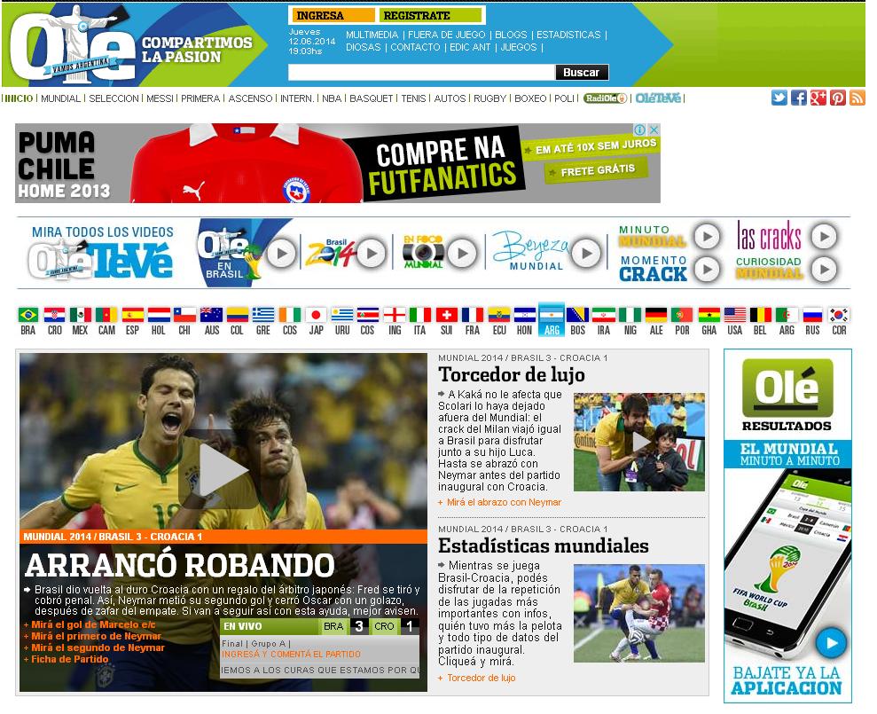 Imprensa internacional destaca “roubo” na vitória do Brasil