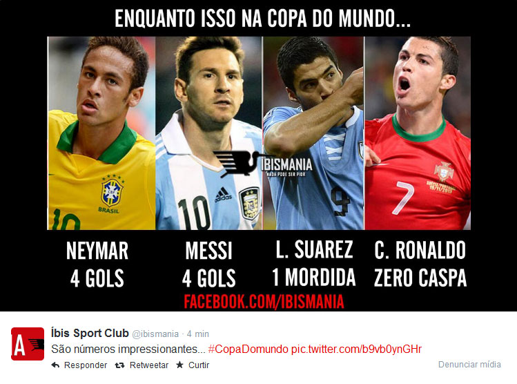 Pior time do mundo, Íbis sacaneia Suárez e, principalmente, Cristiano Ronaldo
