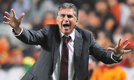 Grupo F: Queiroz parabeniza jogadores do Irã e confirma adeus