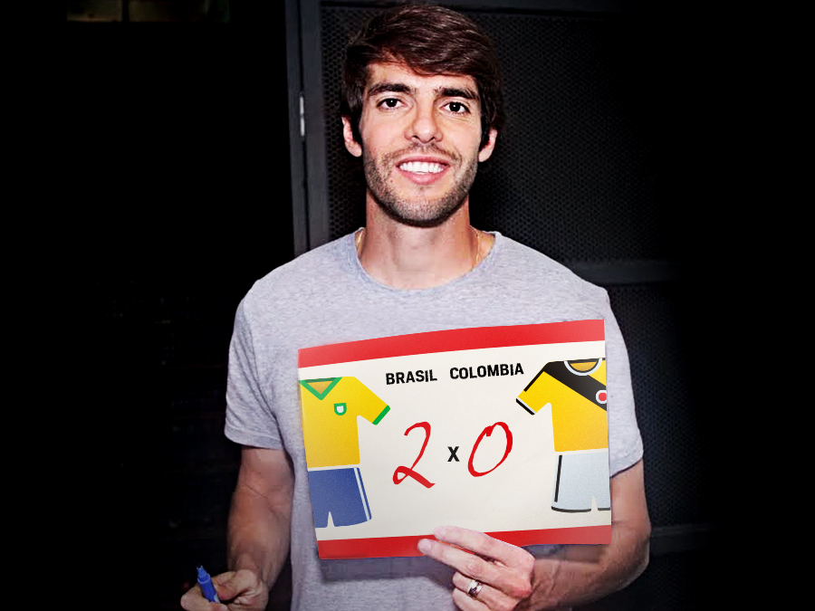Kaká vai à Arena Brahma Morumbi, é ovacionado e arrisca palpite para Brasil x Colômbia