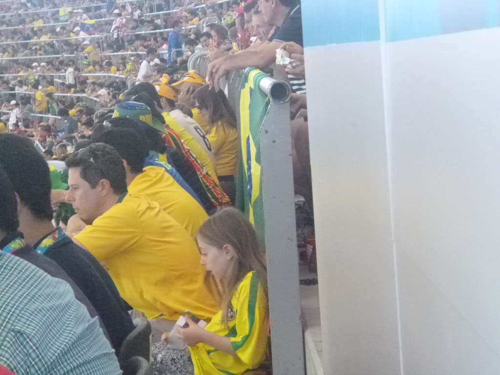 Copa 2014: Torcedores desanimados no Mané Garrincha com França x Nigéria