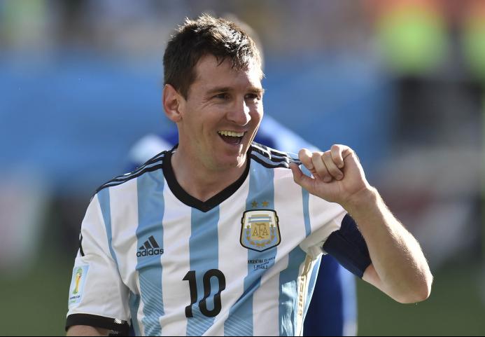 Messi, camisa 10 da Argentina. - Villlalba