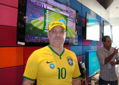 Marcos Barpp, Diretor Regional da NET Campinas, em lançamento da nova tecnologia de ponta 4K na Miami Store, em Campinas - Futebol Interior