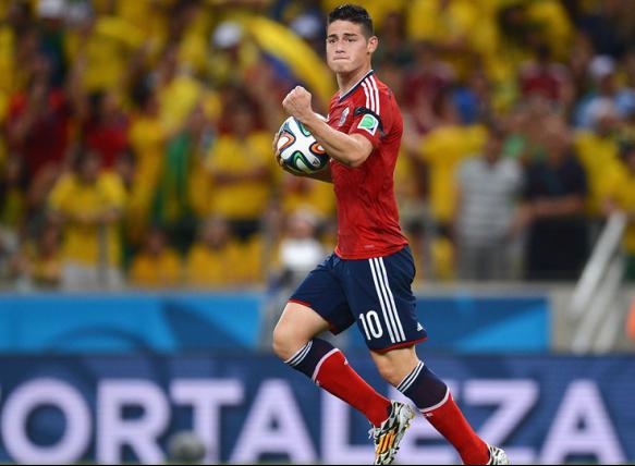 James é o artilheiro da Copa com seis gols