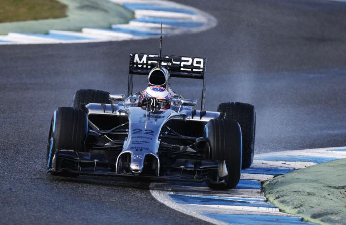 Button em ação pela McLaren