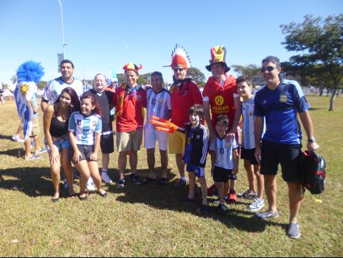 Copa 2014: Brasília se pintou de azul e uns pingos vermelhos!