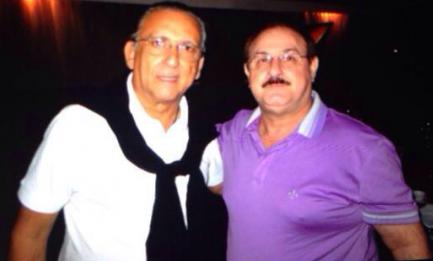 Galli, líder dos dirigentes do Interior paulista, ao lado de Galvão Bueno, da Rede Globo