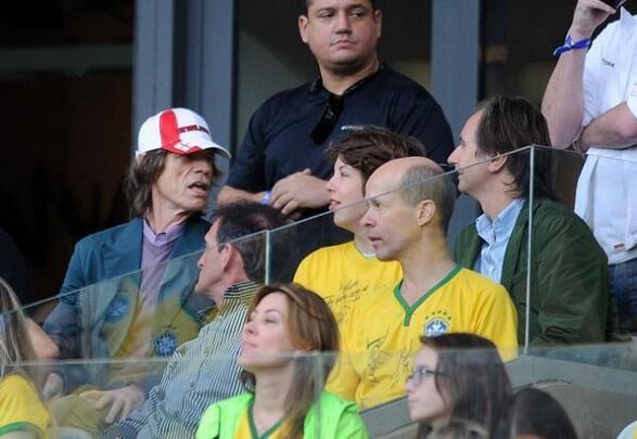 Não é piada! Mick Jagger estava no Mineirão assistindo Brasil 1 x 7 Alemanha