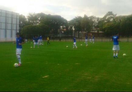 São Bernardo FC treinando em Campinas