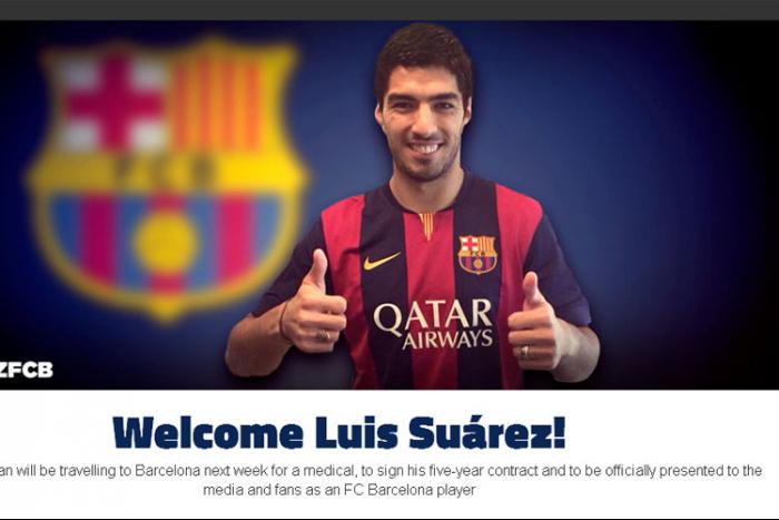 Apesar de punição da Fifa, Barcelona acerta com Luis Suárez