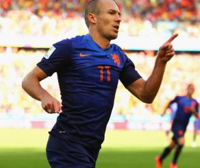 Robben ''comemorou' o terceiro lugar na Copa do Mundo