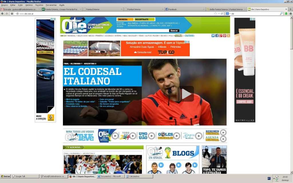 Tá de brincadeira? Diário “Olé” coloca culpa em juiz pela derrota