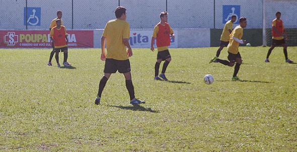 Treinamento da Portuguesa Santista, em Santos