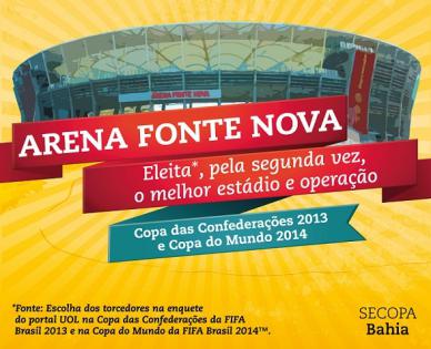 Copa 2014: Arena Fonte Nova é considerada o melhor estádio do Mundial 2 0002050012415 img
