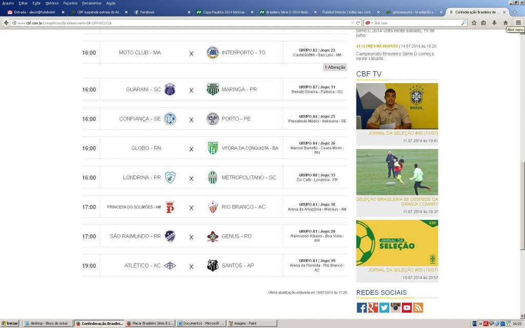 Série D: Genus-RO é confirmado e Atlético-AC tem jogo suspenso