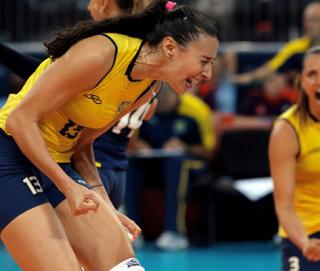 Sheilla é a oposto da Seleção Brasileira de Vôlei Feminino