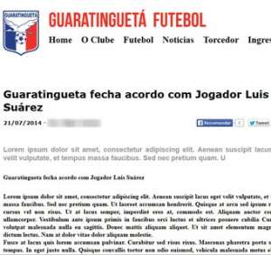 Mordendo no Brasil? Guaratinguetá comete gafe e “contrata” Luiz Suárez