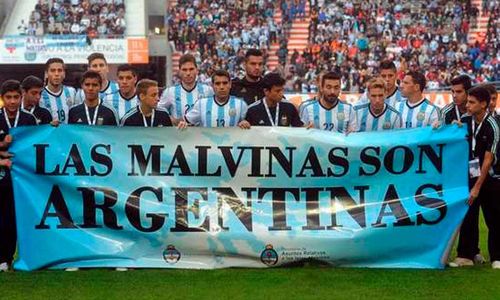 Fifa multa Argentina por faixa sobre Ilhas Malvinas