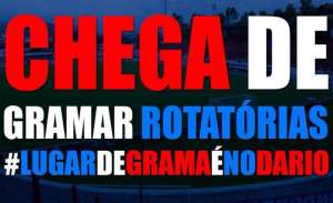 Série C: Torcida do Guaratinguetá protesta sobre gramado do estádio