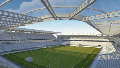 Maquete da Arena divulgada pela Ponte Preta