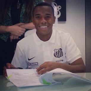 Foto na página oficial do Santos Futebol Clube no instagram