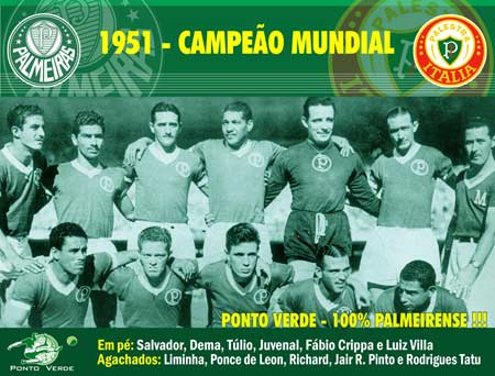 Fifa resgata texto em que exalta título de 1951 do Palmeiras: 'Um