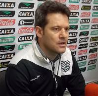 Argel: emoção após vitória em Chapecó
