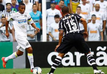 Robinho voltou para a zona de conforto e jogou bem dois dias após treinar na Vila Belmiro