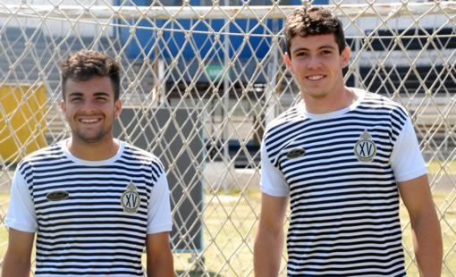Copa Paulista: Peralta e Douglas festejam o primeiro gol com a camisa do XV