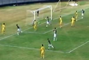 Terceiro gol do Comercial na vitória, por 3 a 1, sobre o Mirassol