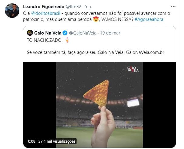 Após estreia de gala de Nacho Fernández, Atlético-MG tenta parceria com Doritos
