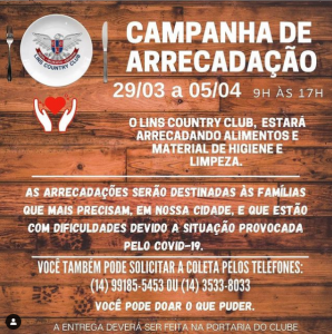 Paulista A3: Linense apoia campanha de arrecadação para famílias carentes