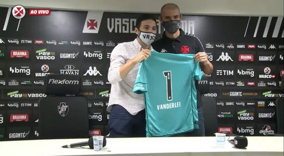 Sexto reforço do Vasco na temporada, goleiro Vanderlei fala pela primeira vez